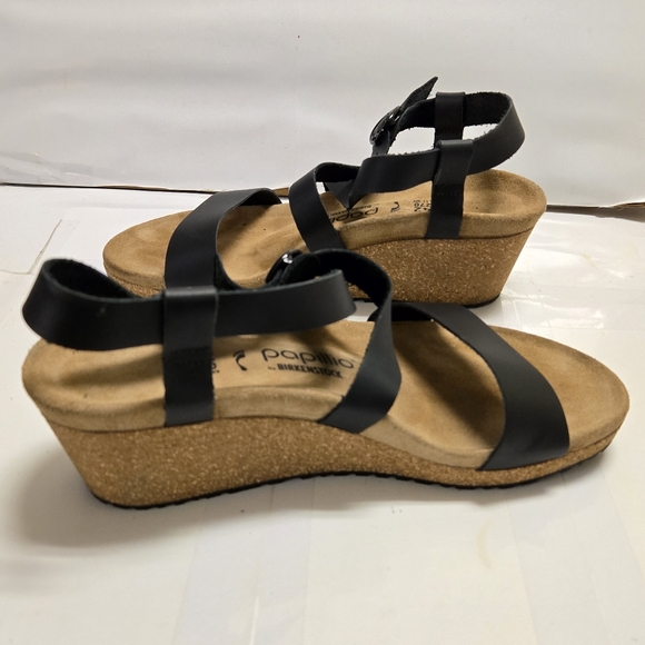 Birkenstock Papillio Women's Sibyl Leather Wedge Sandal 42 / 11 or 11 1/2 - Picture 5 of 7
